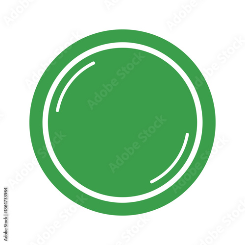 Green Circle Icon Vector Illustration