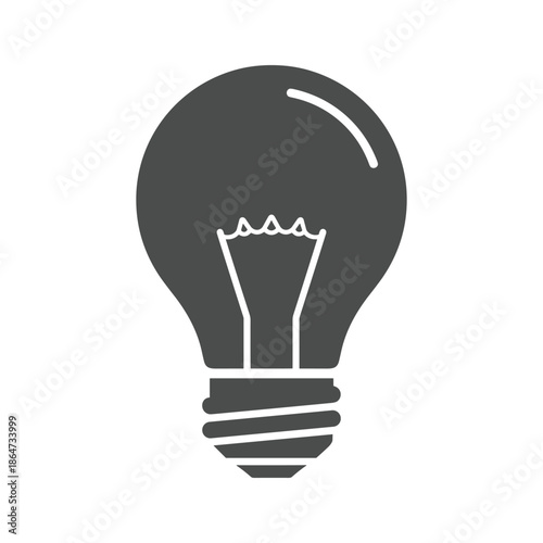 Light Bulb Icon Vector Illustration