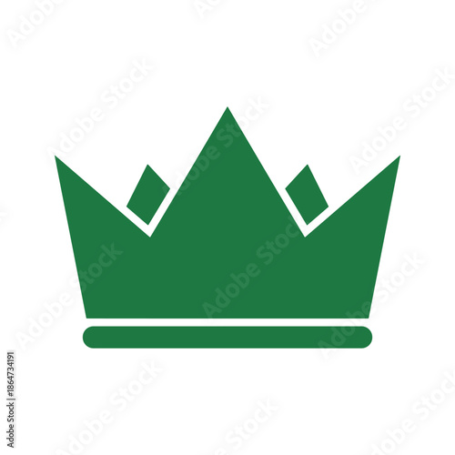 Green Crown Logo Vector