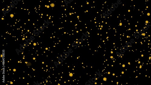 abstract stars on black background looping