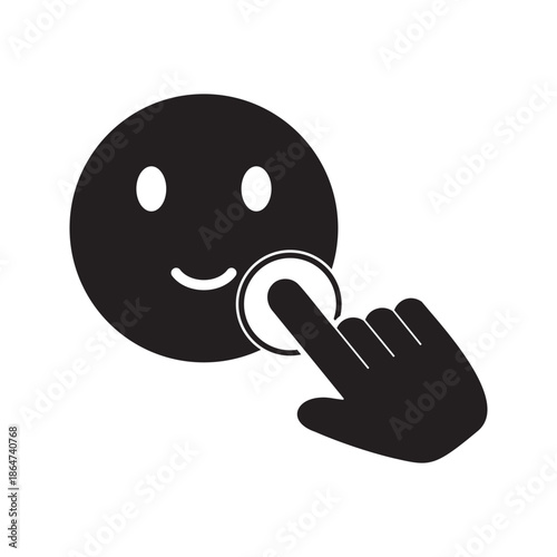 User feedback glyph icons with ratings, messages, and reactions