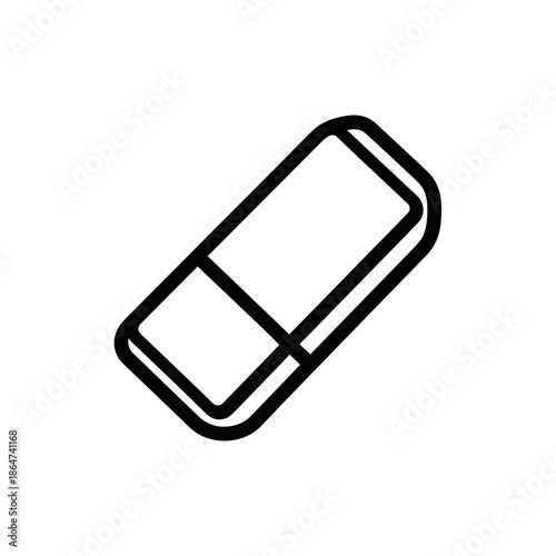 Simple Black and White USB Flash Drive.