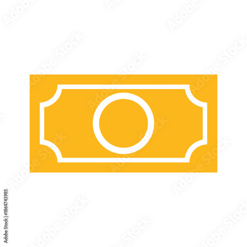 Yellow Banknote Icon