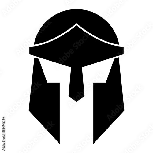 Helmet icon vector. Knight's helmet Illustration sign. Medieval helmet symbol. Armor logo.