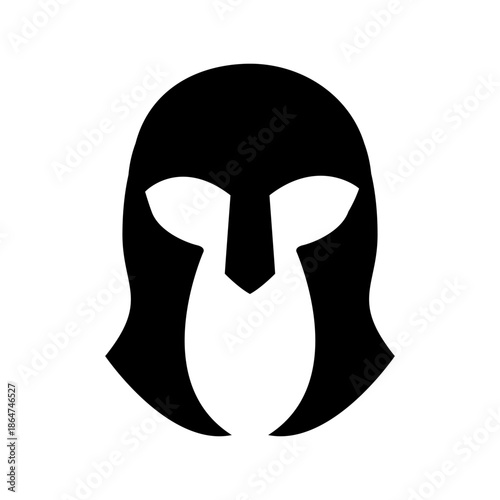 Helmet icon vector. Knight's helmet Illustration sign. Medieval helmet symbol. Armor logo.
