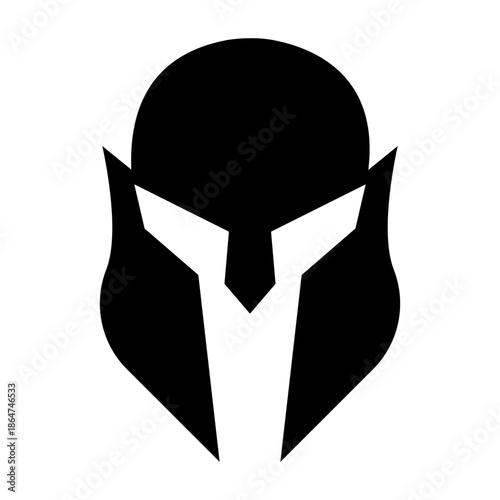 Helmet icon vector. Knight's helmet Illustration sign. Medieval helmet symbol. Armor logo.