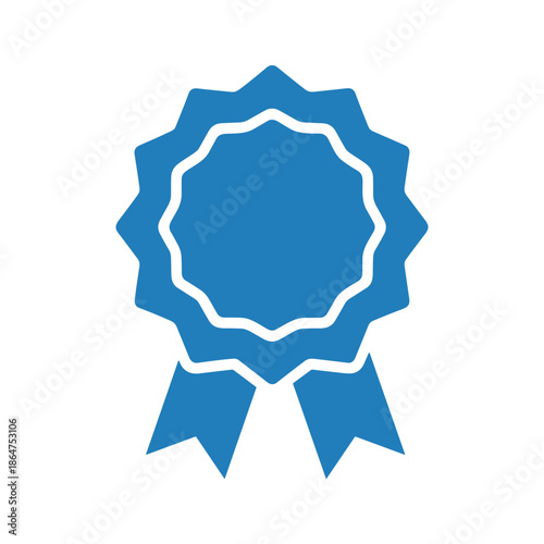 Blue Ribbon Badge Icon