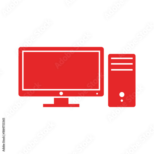 Desktop Computer Illustration