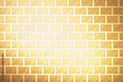 スポットライトがあたる大理石風レンガのテクスチャ背景　ブロンズ 