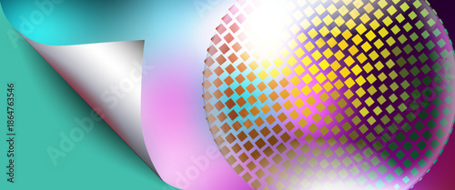 Abstract background with mirror balls.eps 10