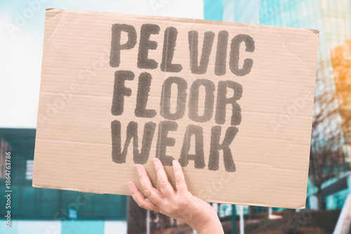Fotografía "Pelvic Floor Weak" Muscle laxity allows urine escape