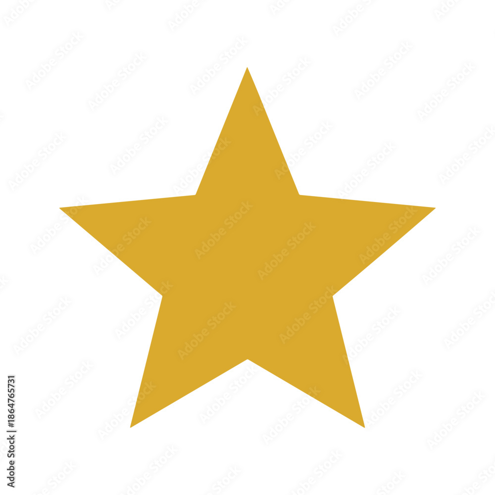 Fototapeta premium Golden Star Illustration