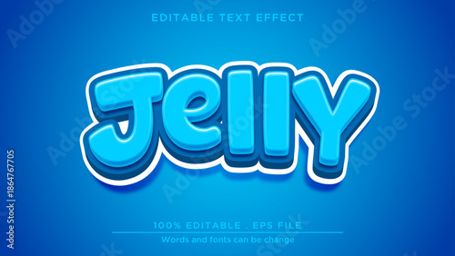 Jelly editable text effect, Jelly text effect