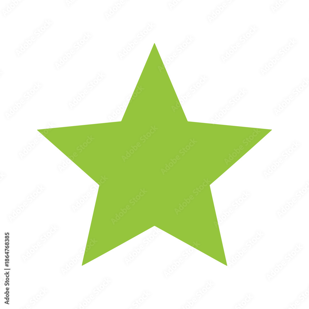 Obraz premium Green Star Illustration