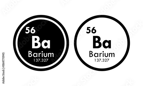 barium  icon set. vector template illustration  for web design
