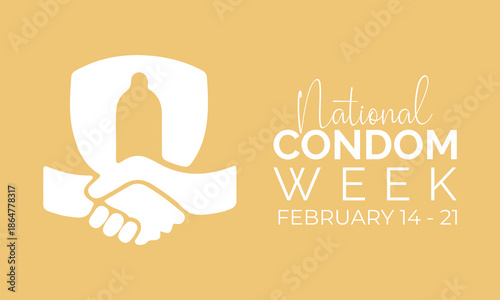National Condom Week promotes awareness about safe practices, responsible choices, and sexual health education. Design for banner, cards, prints, social media, poster, flyer and background design.