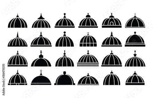 Collection of Various Dome Architectural Styles