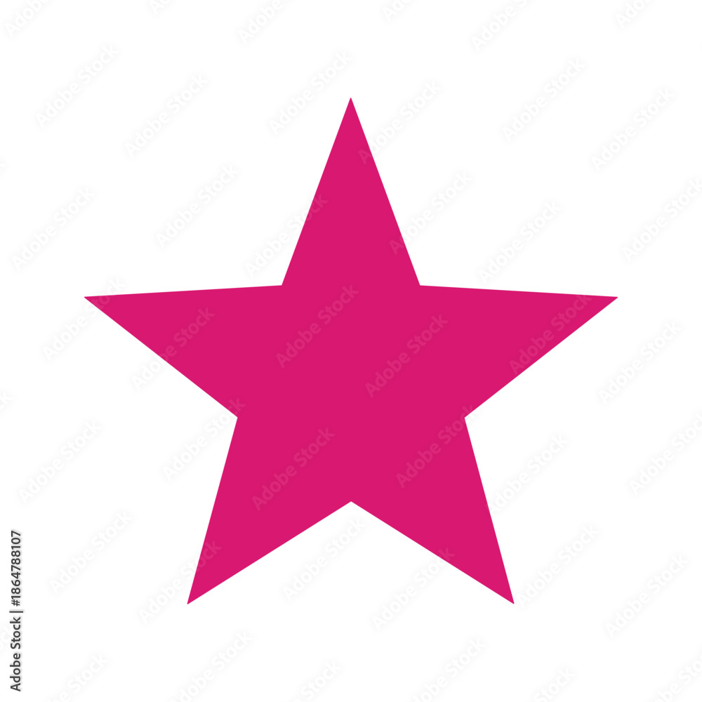 Obraz premium Pink Star Icon