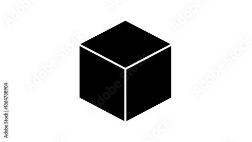 Simple black cube