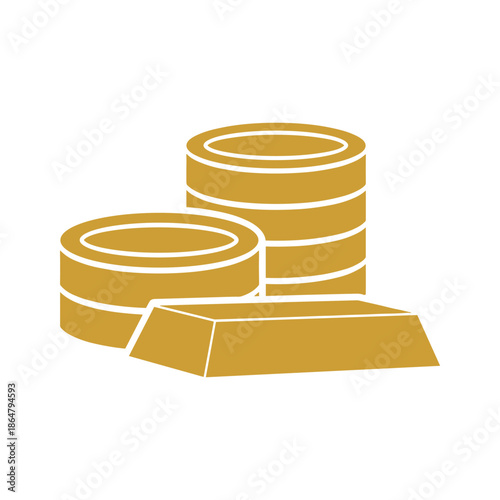 Gold Bars Illustration