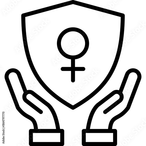 Women Rights line icon