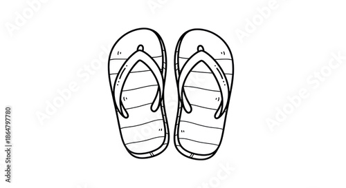 White outline of two flip flop sandals on a black background flip flops footwear