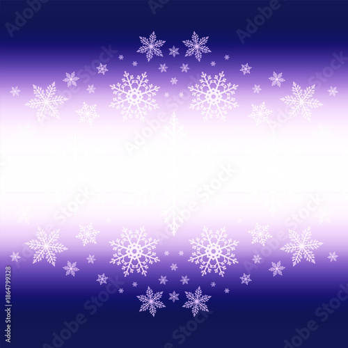 Purple Gradient Background with Glowing White Snowflake Band