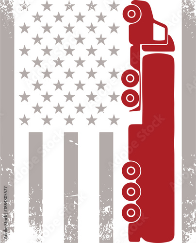 American Flag Trucker SVG: Patriotic 4th of July Design, American Flag Trucker svg, US truck driver flag svg, semi truck flag svg, truck driver svg, truck flag svg, trucker svg, America SVG, USA