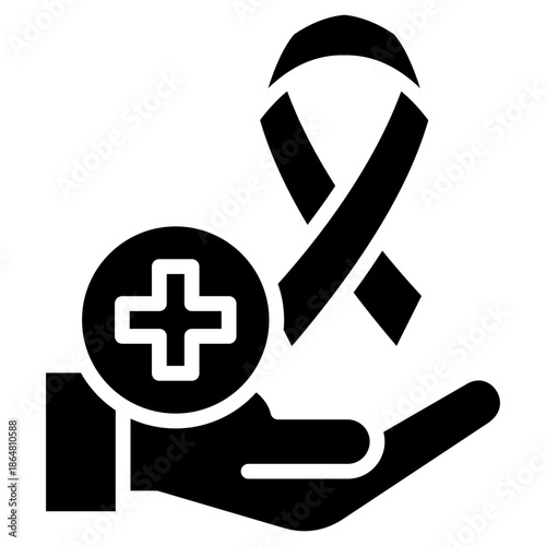 Cancer Care glyph icon