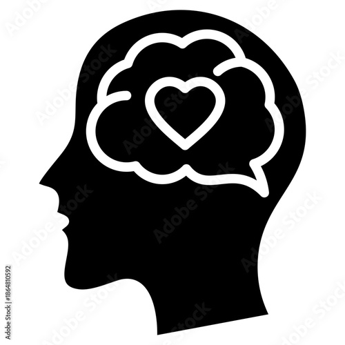 Mental Health glyph icon