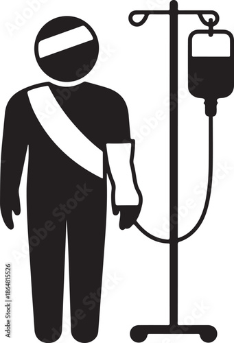 Patient receiving iv therapy