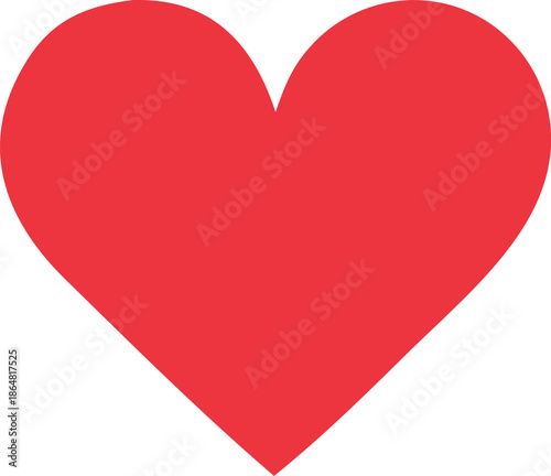 A simple red heart Vector