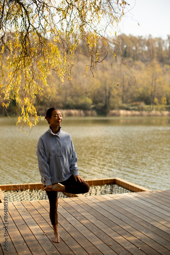Calm moments by the lake as...