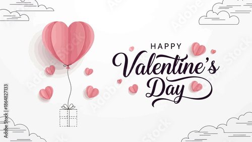 Celebrating Valentine's Day with love, hearts, and joyful illustrations from a top view