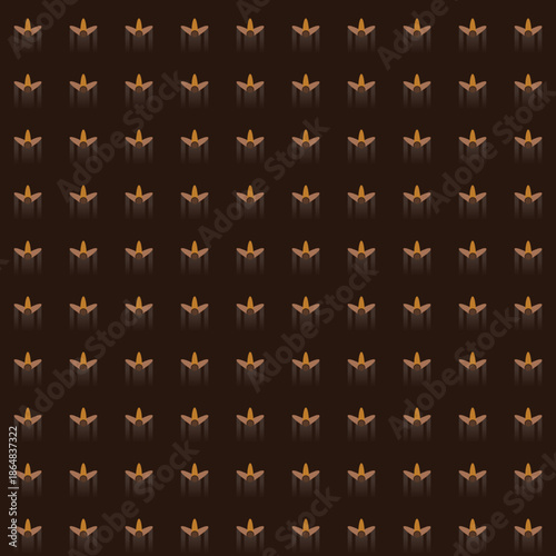 seamless pattern background color brown with geometric sign