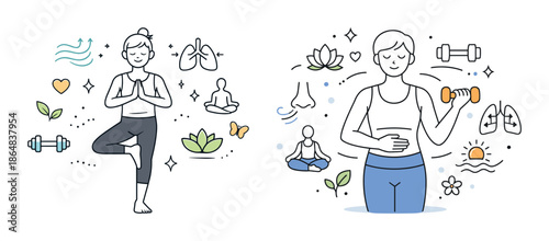 Female wellness: yoga and meditation practices for mindful living