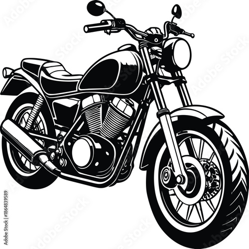 Black and white of a motorcycle bike vehicle transportation