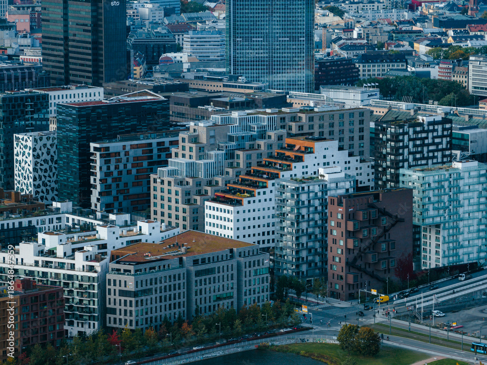 Fototapeta premium Norwegian city and capitol Oslo