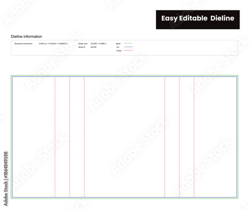 daily necessities pouch with handle dieline template box dieline die lines packaging custom dieline  box cardboard box dieline pizza box dieline printable product packaging layout,