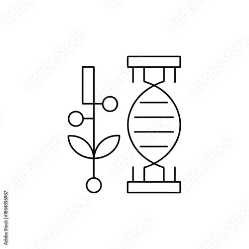 morphogenetic field line art vector illustration on transparent background