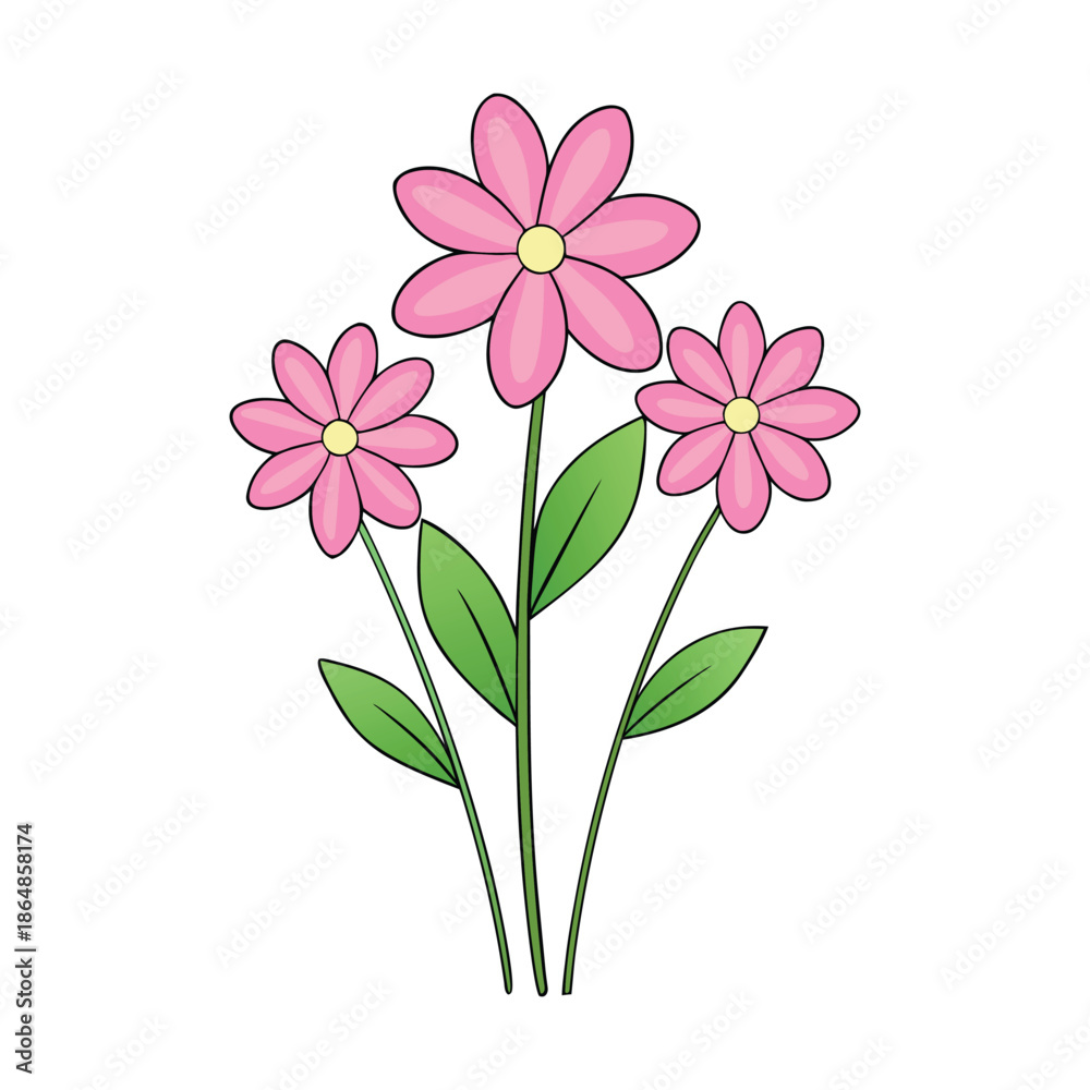Obraz premium A delicate thank you card featuring soft pink flowers, graceful petals, and gentle hues, creating a warm, elegant design that expresses heartfelt gratitude and appreciation.