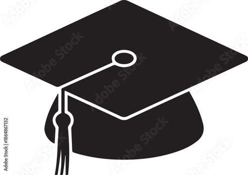 graduation mortarboard tassel symbol education achievement emblem