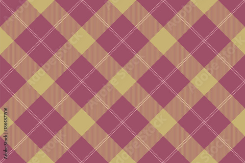 Stroke check textile vector, beautiful pattern texture tartan. Rest background fabric plaid seamless in red and amber colors.