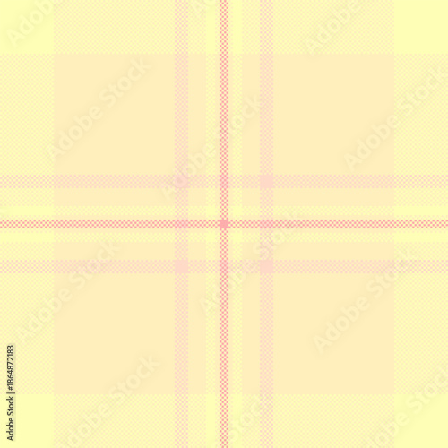 T-shirt fabric pattern seamless, softness background plaid check. Scotland textile vector texture tartan in light and red colors.