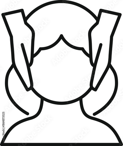 Woman getting a relaxing face treatment, promoting beauty and wellness