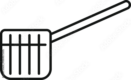 Fly swatter outline tool for killing and managing household insects