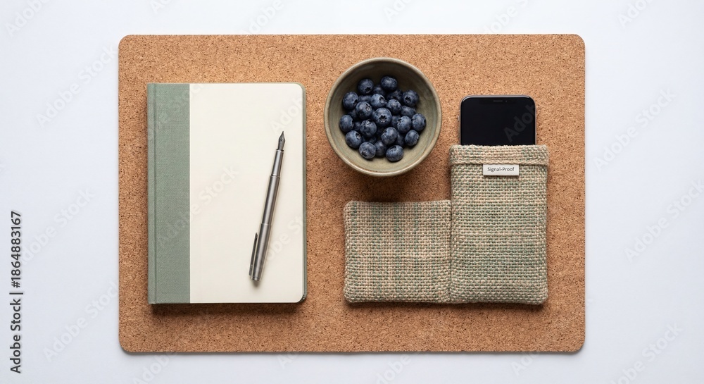Naklejka premium notebook and pen
