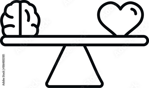 Logic and emotion finding equilibrium on a weighing scale
