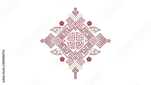 Traditional Embroidery Pattern Design Element Page Page Page.