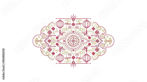 Intricate Mandala Design Pattern Art.